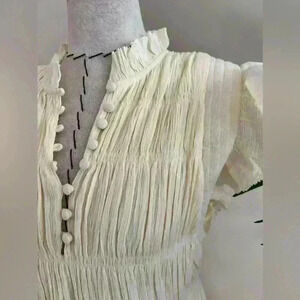 ba&sh Women’s Yellow Cotton Maxi Dress - Size 0